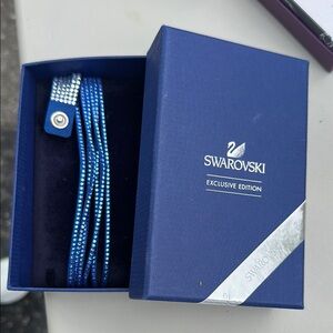 Swarovski Blue Crystal Wrap Bracelet